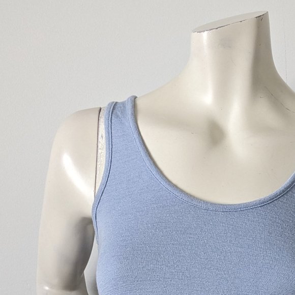Wilfred Free - "Betsy" Baby Blue Tank Top with Front Tie - Size XXS - Picture 2 of 6